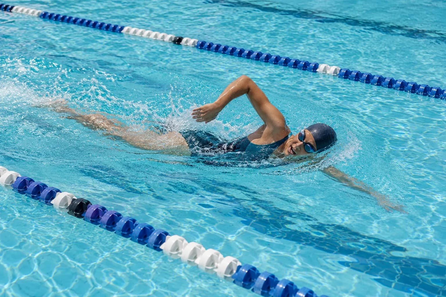 Swimming activity photography